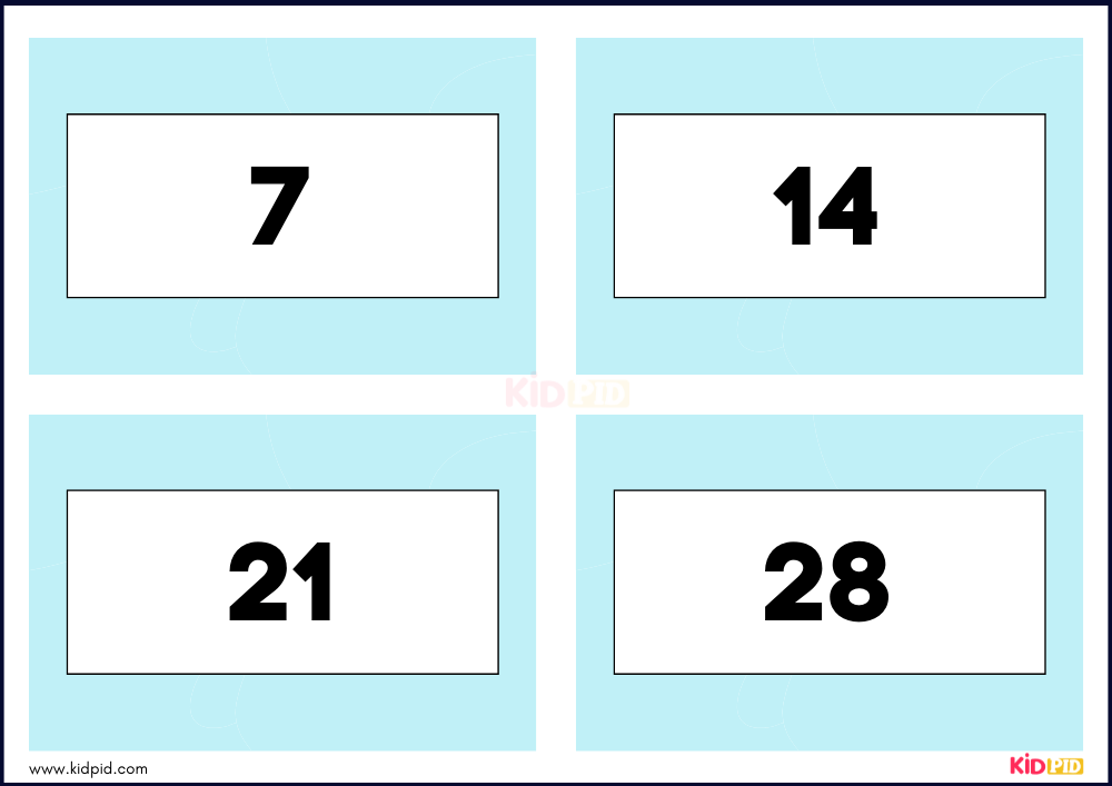 Times Tables Multiplication Matching Card Flashcards- 40