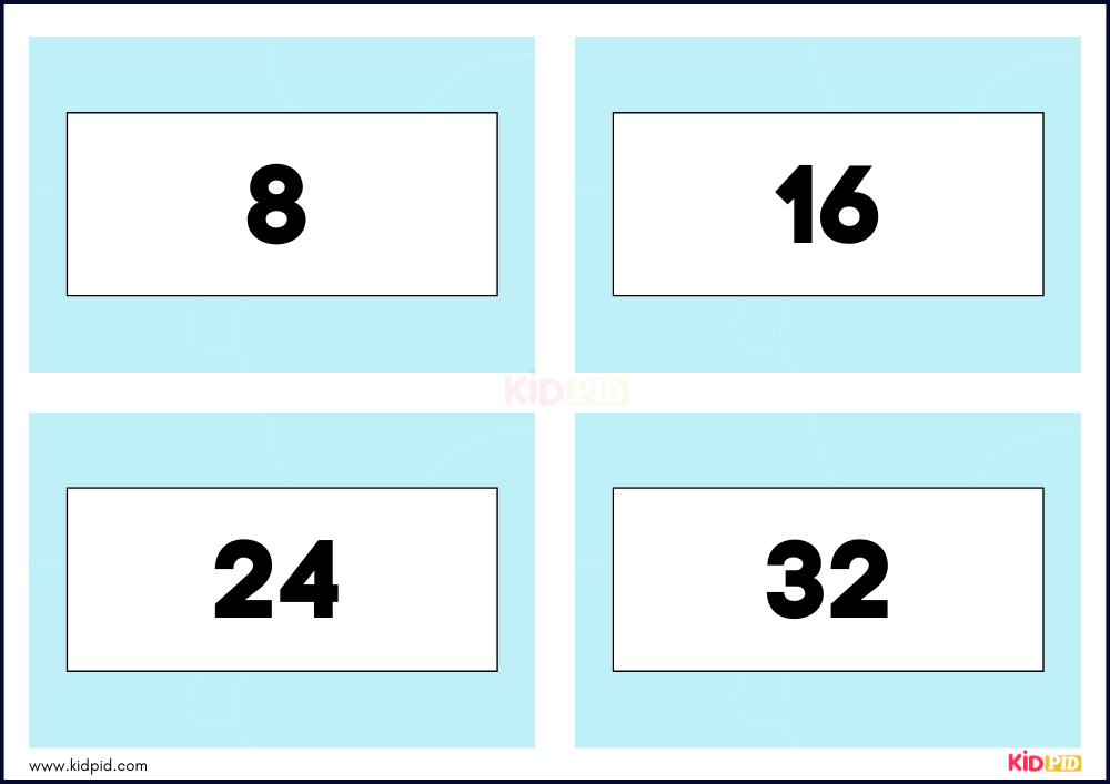 Times Tables Multiplication Matching Card Flashcards- 46