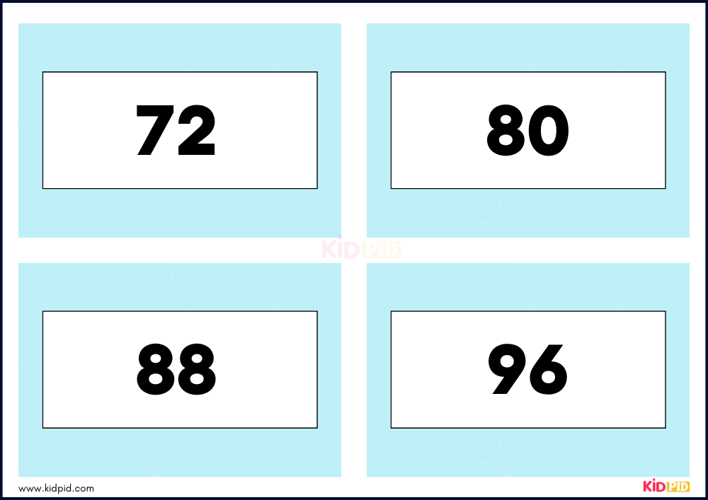 Times Tables Multiplication Matching Card Flashcards- 48
