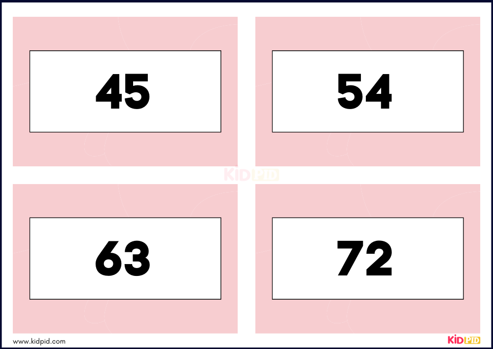 Times Tables Multiplication Matching Card Flashcards- 53