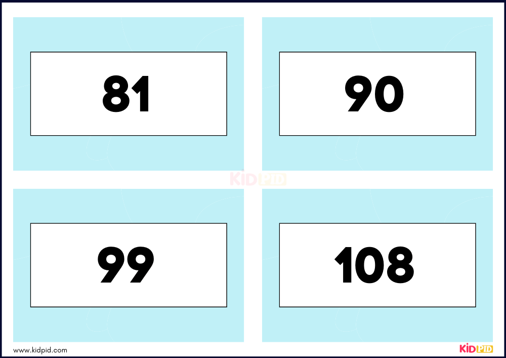 Times Tables Multiplication Matching Card Flashcards- 54