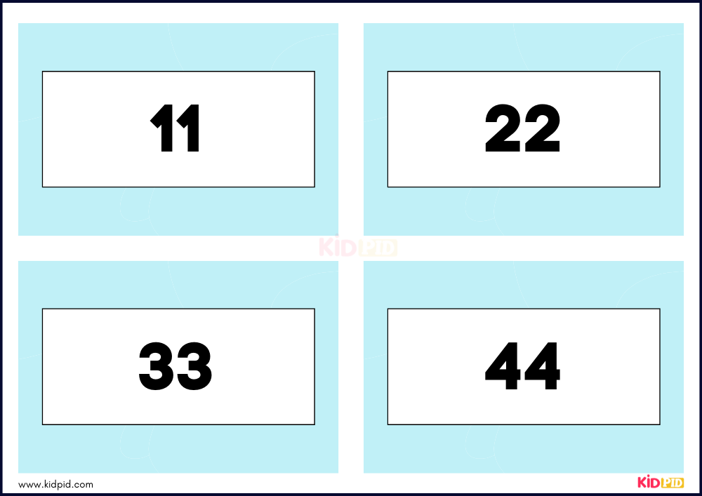Times Tables Multiplication Matching Card Flashcards- 64