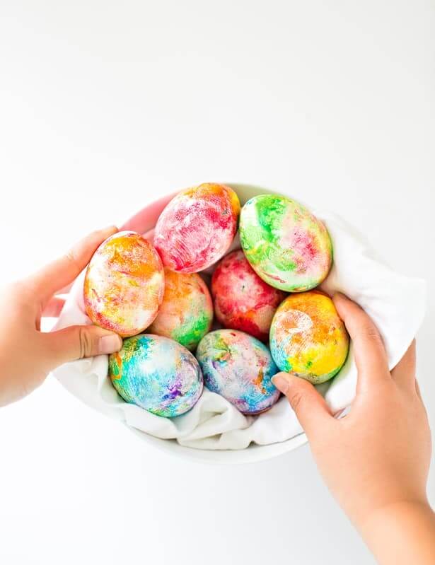 Artistic Easter Eggs! Rainbow Colored Easter Eggs