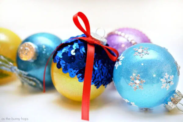 Glitter Balls Simple Christmas Decorations