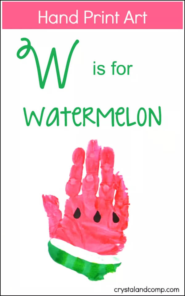 Cute Watermelon Handcraft Activity