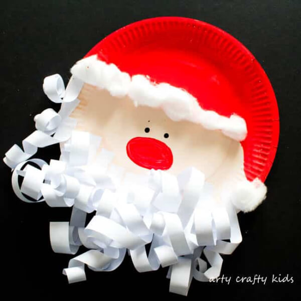 19 Activities To Perform With Your Child This Christmas Paper Plate Santa Claus