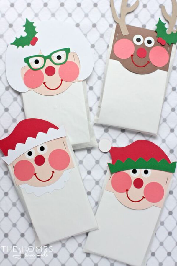 christmas-crafts-for-kids Christmas Character Envelopes