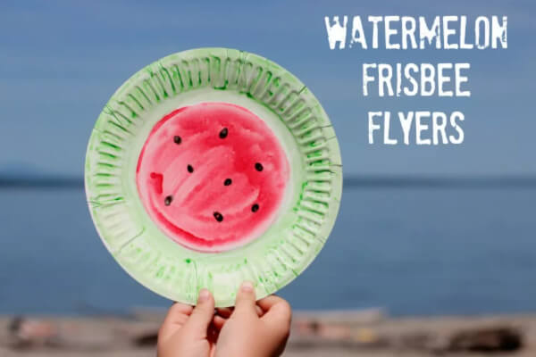 A Beautiful Watermelon Frisbee Flyers