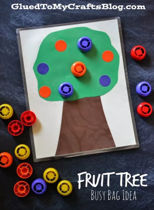 Beautiful Fruit Tree with Round shape buttons