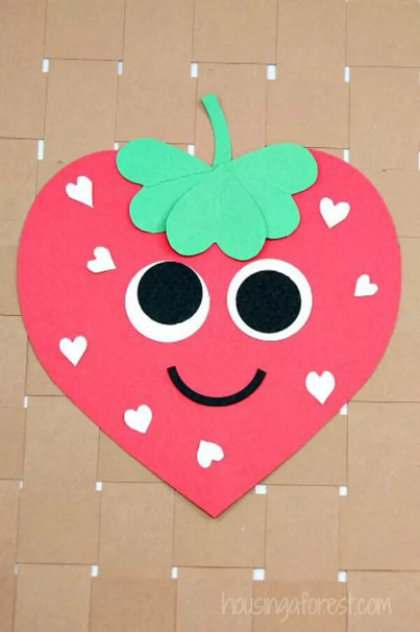 Cute Strawberry Rubber Craft Activity