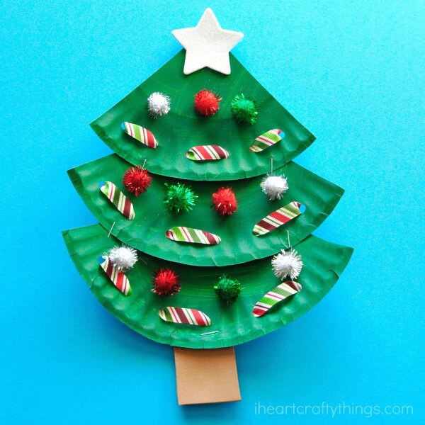 19 Activities To Perform With Your Child This Christmas Paper Plate Christmas Tree