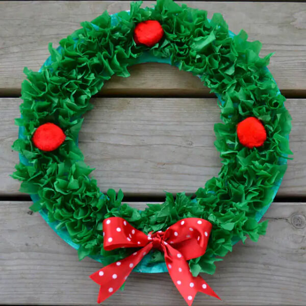 19 Activities To Perform With Your Child This Christmas Paper Plate Christmas Wreath