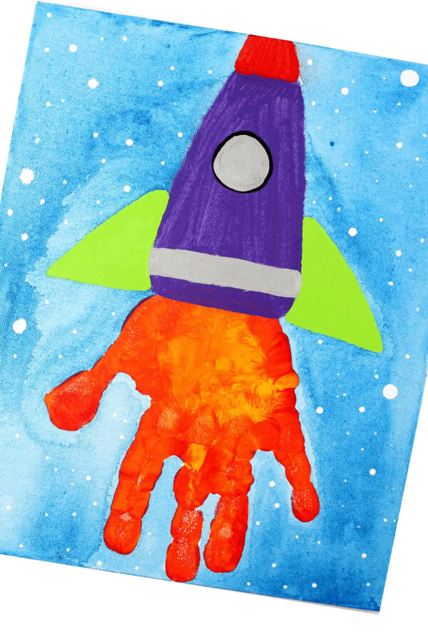 Handprint Space Rocket