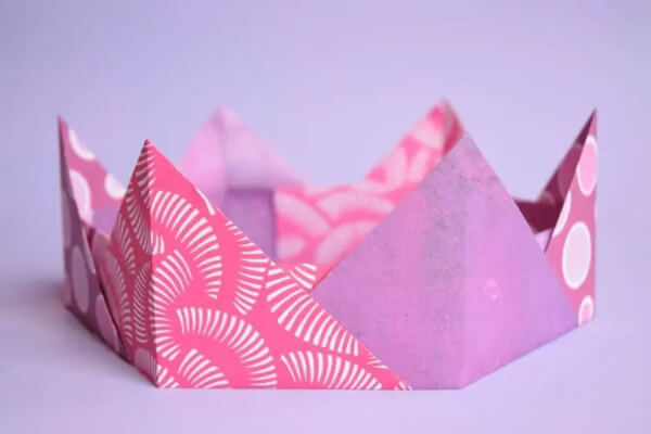 Beautiful Paper Crown Origami Craft Ideas For Kids