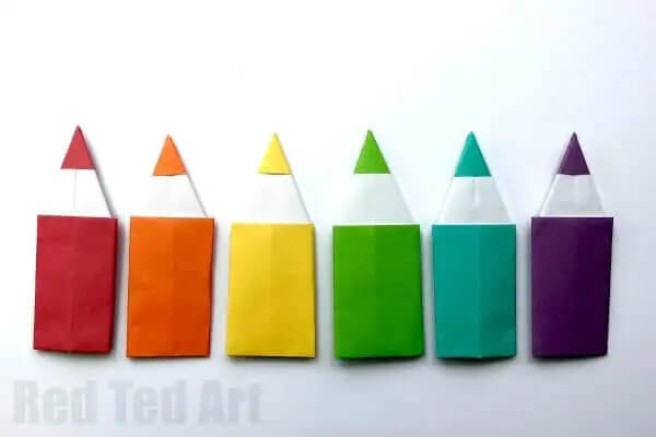 Artful Origami Pencils