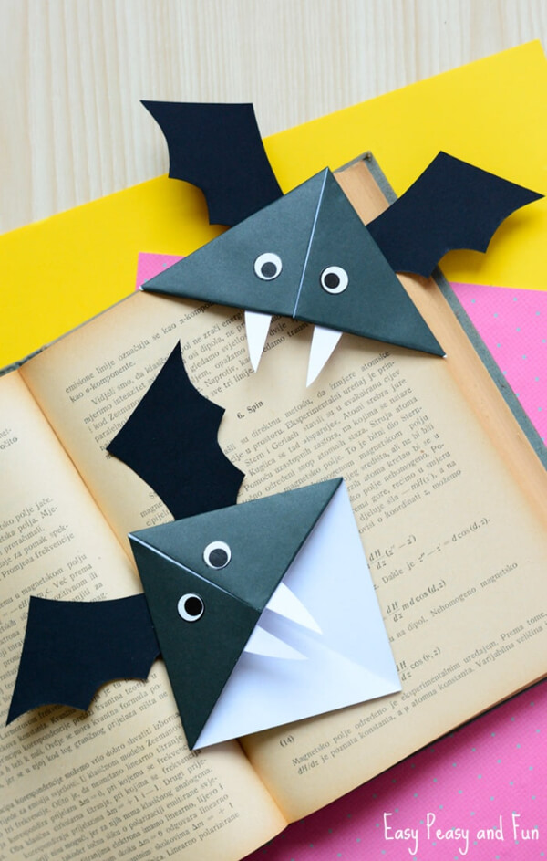Halloween Bat Bookmarks
