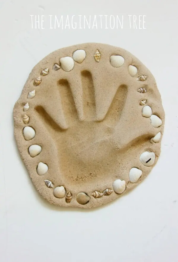 Fun Sand Play Handprint Beach Craft For Kids 