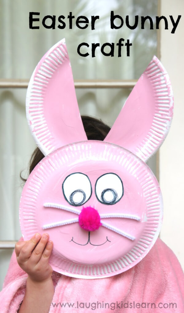 Paper Plate Bunny Face Craft