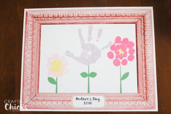 Beautiful Flower Photo frame with Handcraft