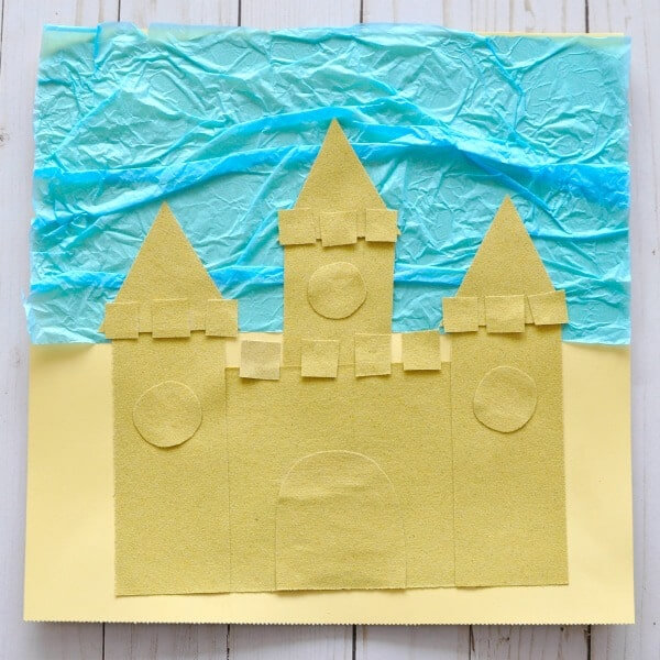 Sand Paper Castle Beach Craft For Kids