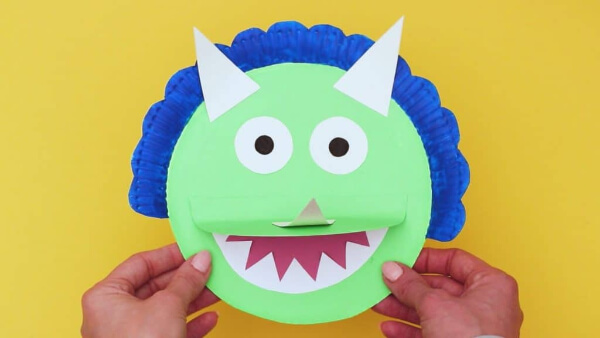 Dinosaur Crafts For Toddlers and Preschoolers The Paper Plate Triceratops