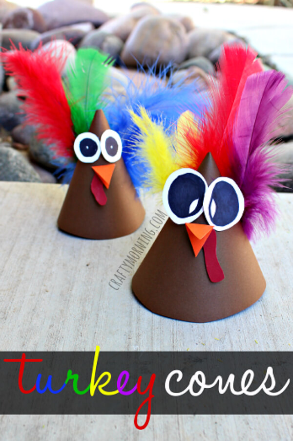 Colorful Turkey Cones