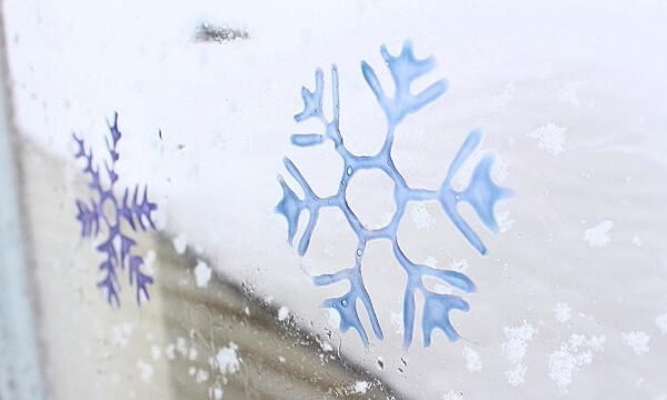 Color Changing Snowflakes Window Clings Winter Craft For Kids