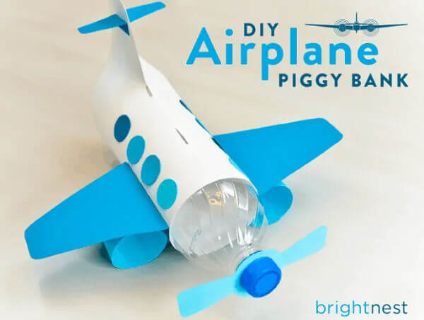 Your Own DIY Airplane Coin Bank Plastic Bottle