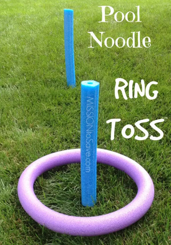 Cute Ring Toss with Pool Noodle
