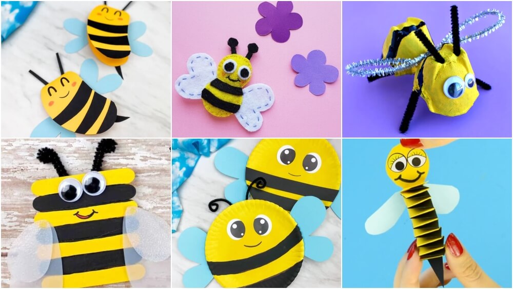 Bee Crafts for Kids - Easy School Project