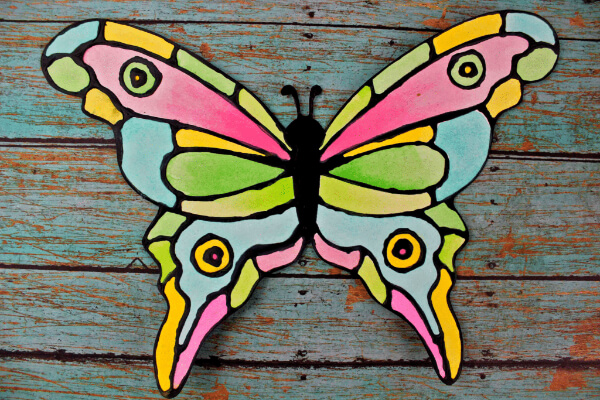 Butterfly Black Glue Craft