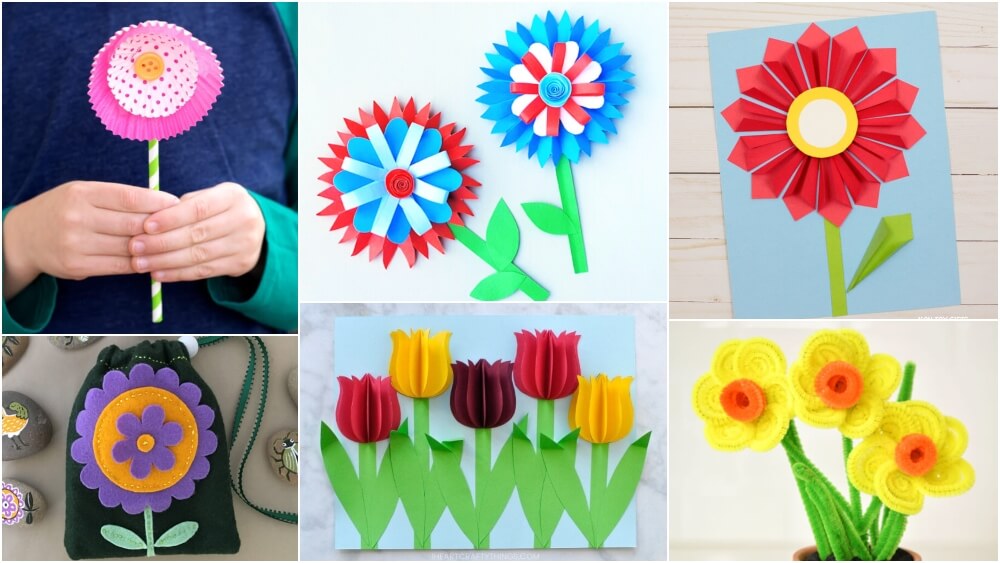 Tissue Paper Flower Craft - Easy Peasy and Fun