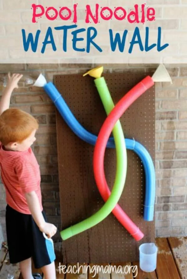 Stunning Water Wall with Pool Noodle