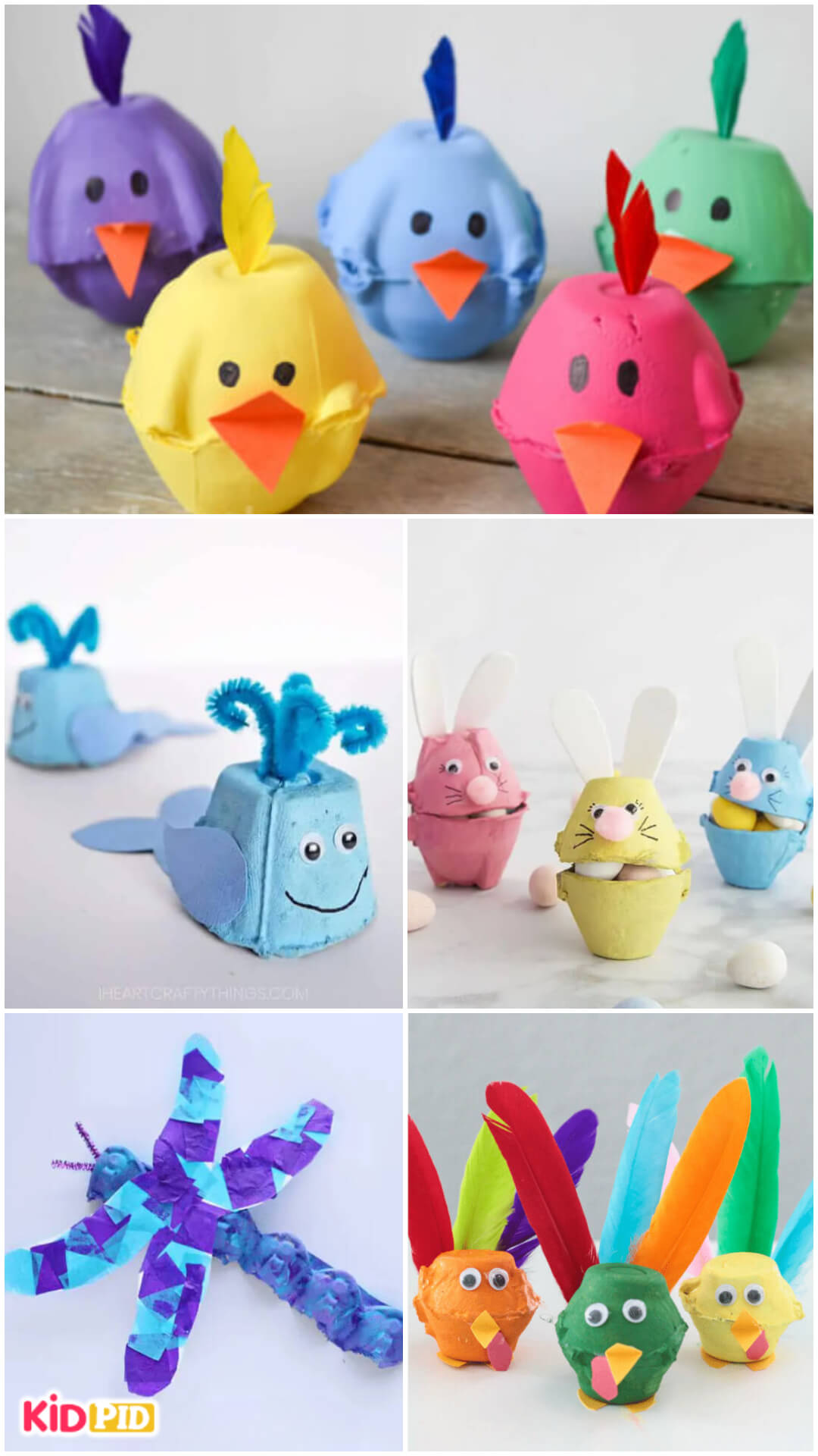 Recycled Egg Cartons Craft Ideas for Kids