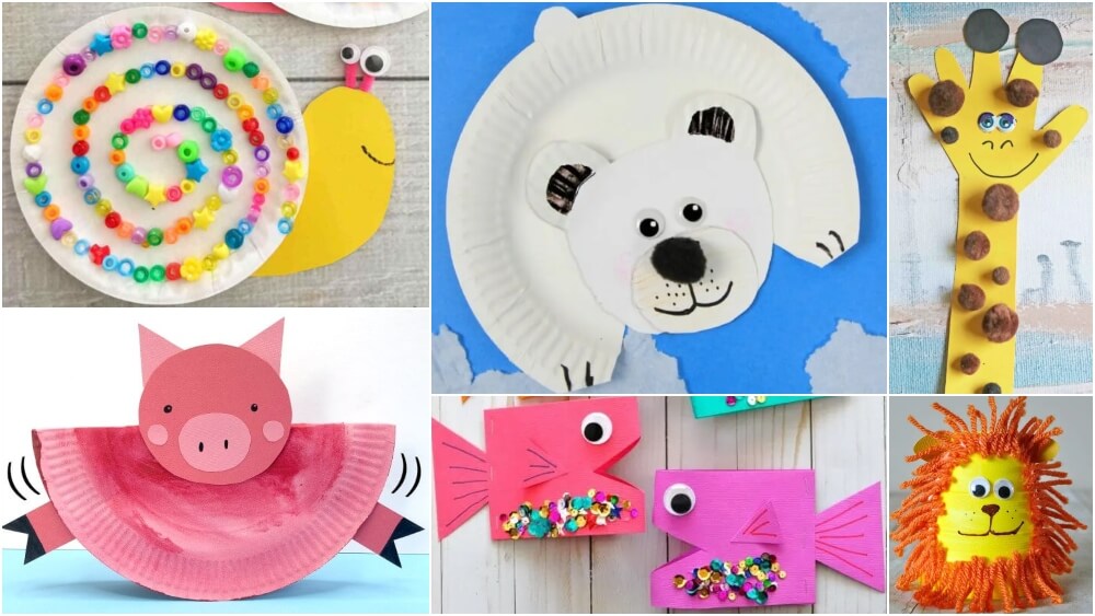 Animal Crafts For Kids to Make at Home - Kidpid