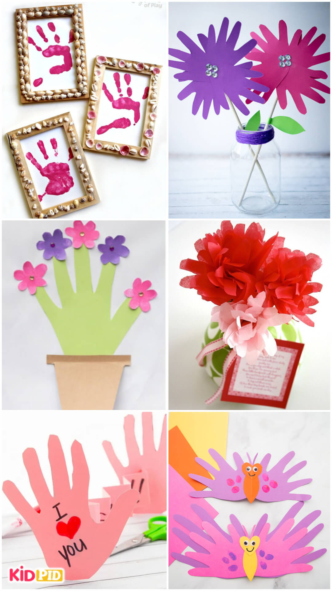 Mother’s Day Handprint Crafts for Kids
