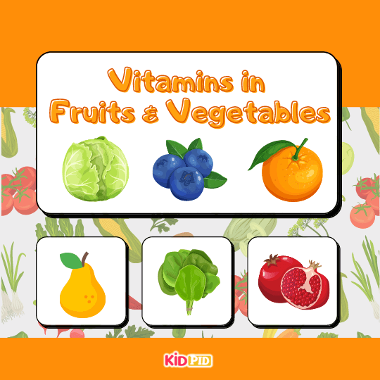 Vitamins In Fruits & Vegetables Book Cover