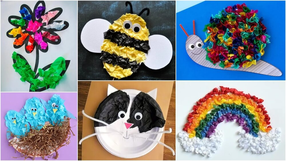 Fun Tissue Paper Crafts For Kids - Kidpid