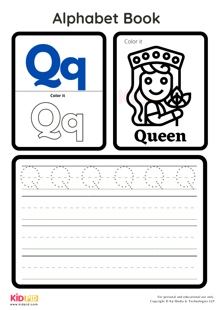 Alphabet Activity Book- Q