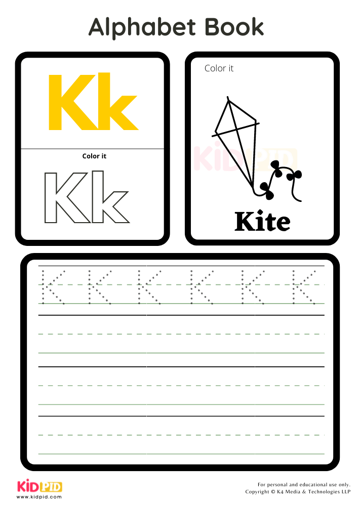 Alphabet Activity Book- K