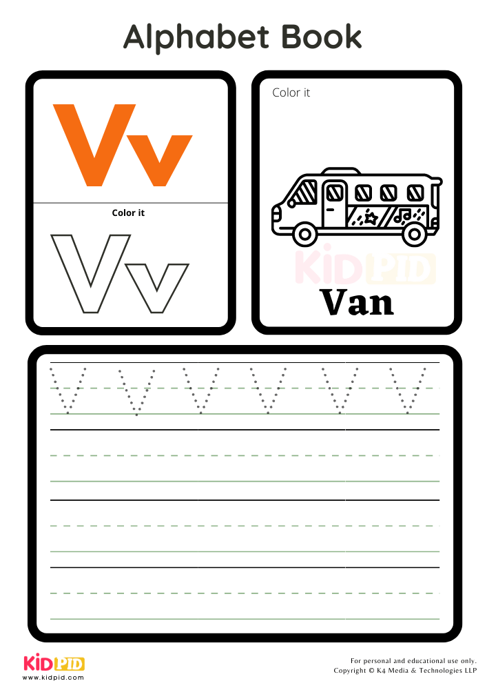 Alphabet Activity Book- V