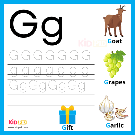 G Alphabet Writing Practice Sheet