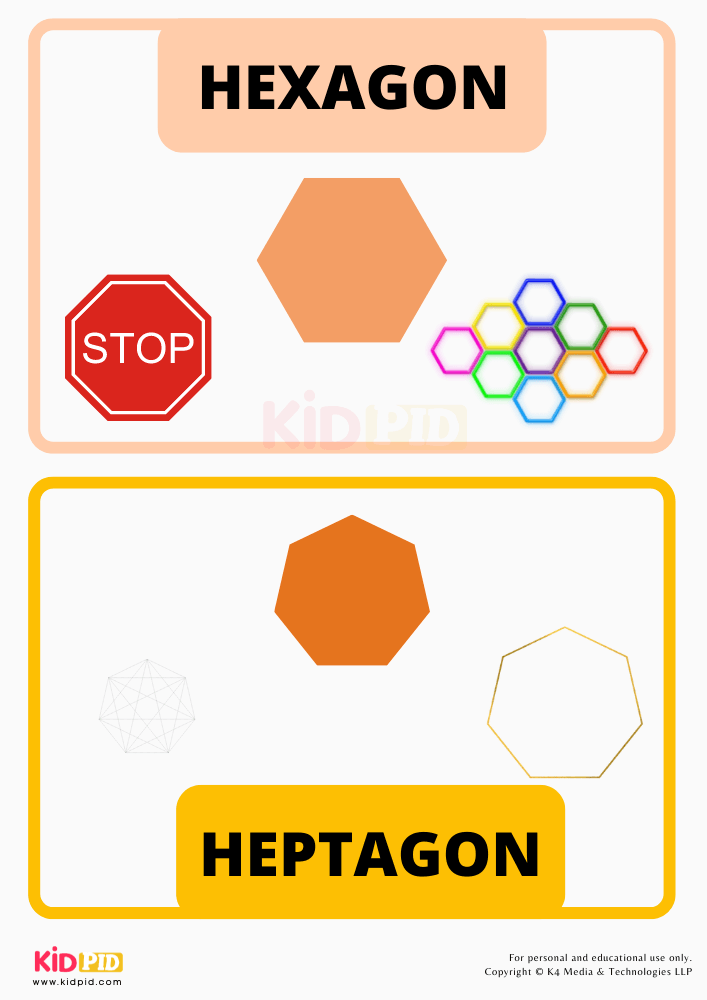My First Book of Shapes- Hexagon and Heptagon