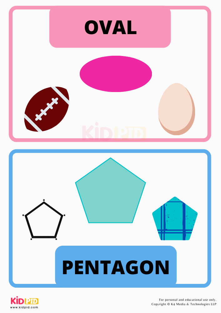 My First Book of Shapes- Oval And Pentagon