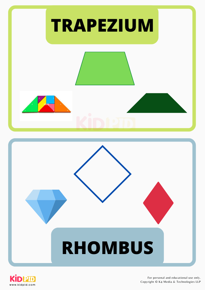 My First Book of Shapes- Trapezium and Rhombus