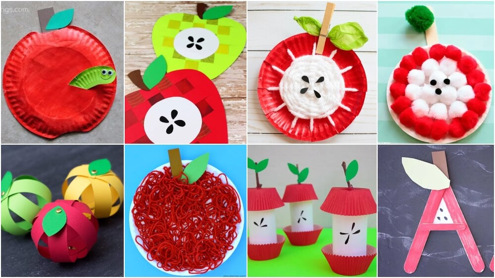 Easy and Fun Paper Plate Apple Craft