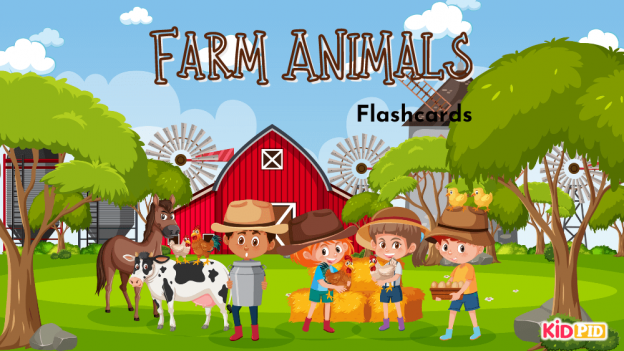 Farm Animals Booklet for Kids - Kidpid