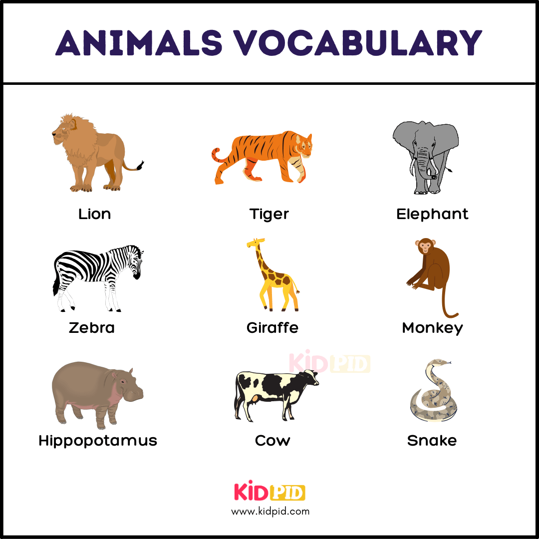 1-Animals Name With Pictures
