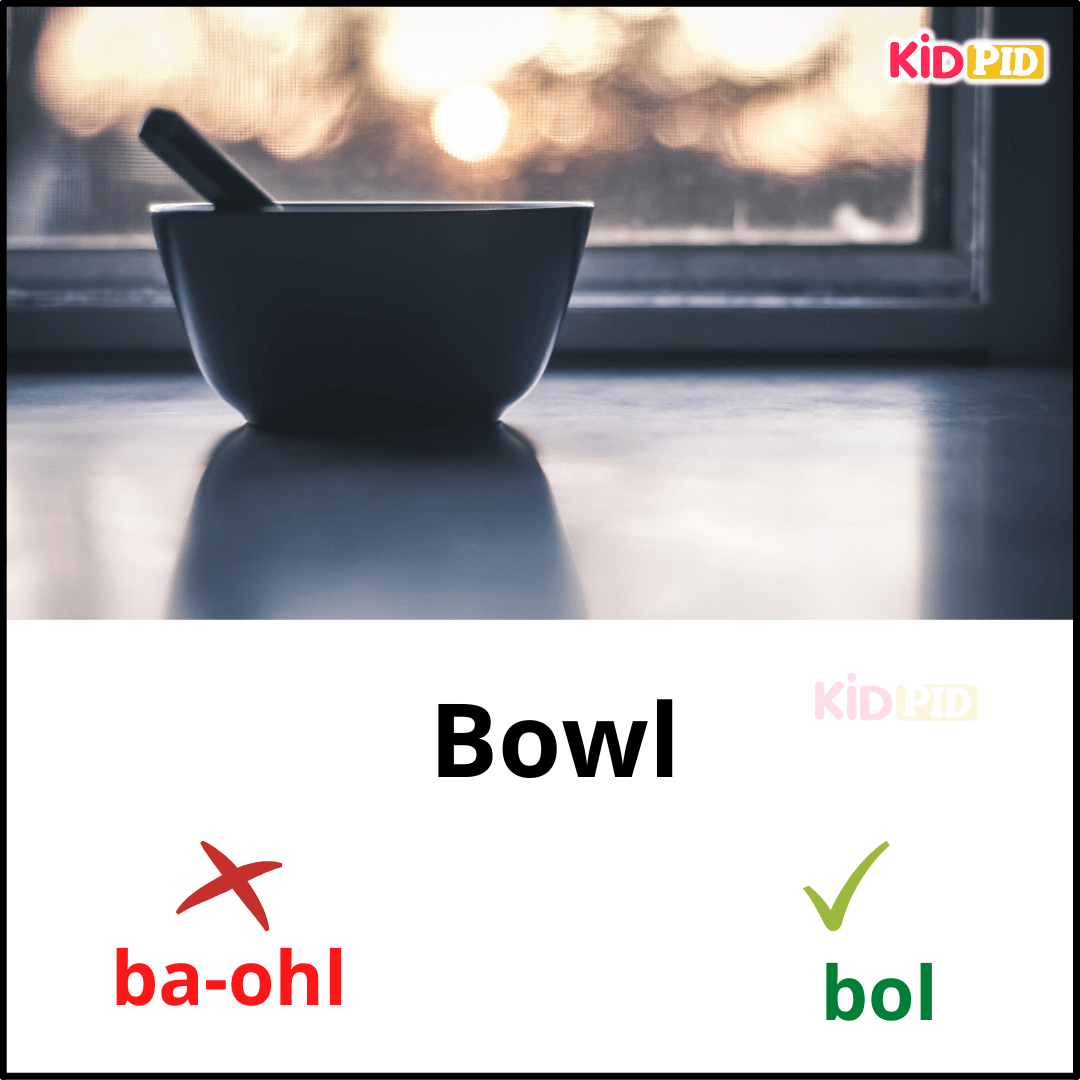 Bowl-English Pronunciation Practice