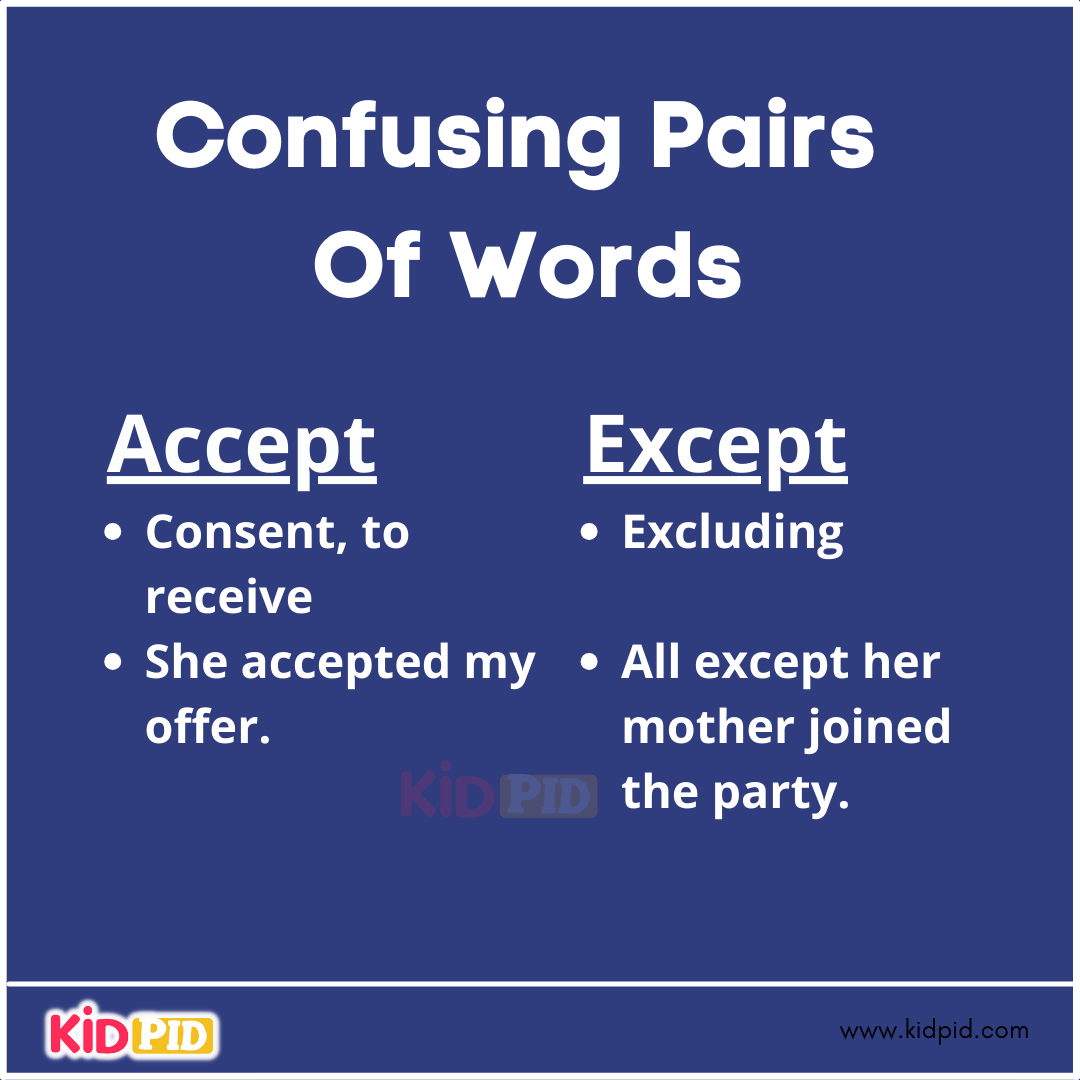 Confusing Pairs Of Words (1)